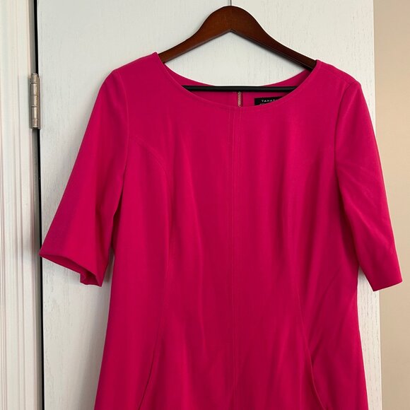 Tahari Arthur S. Levine pink dress, size 14 - Picture 2 of 5